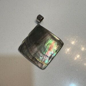 Iridescent Square Pendant